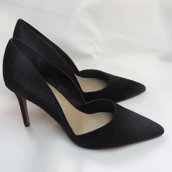 Vince Camuto Shoes - Vince Camuto Hi Heeled Textured and Velvet heel